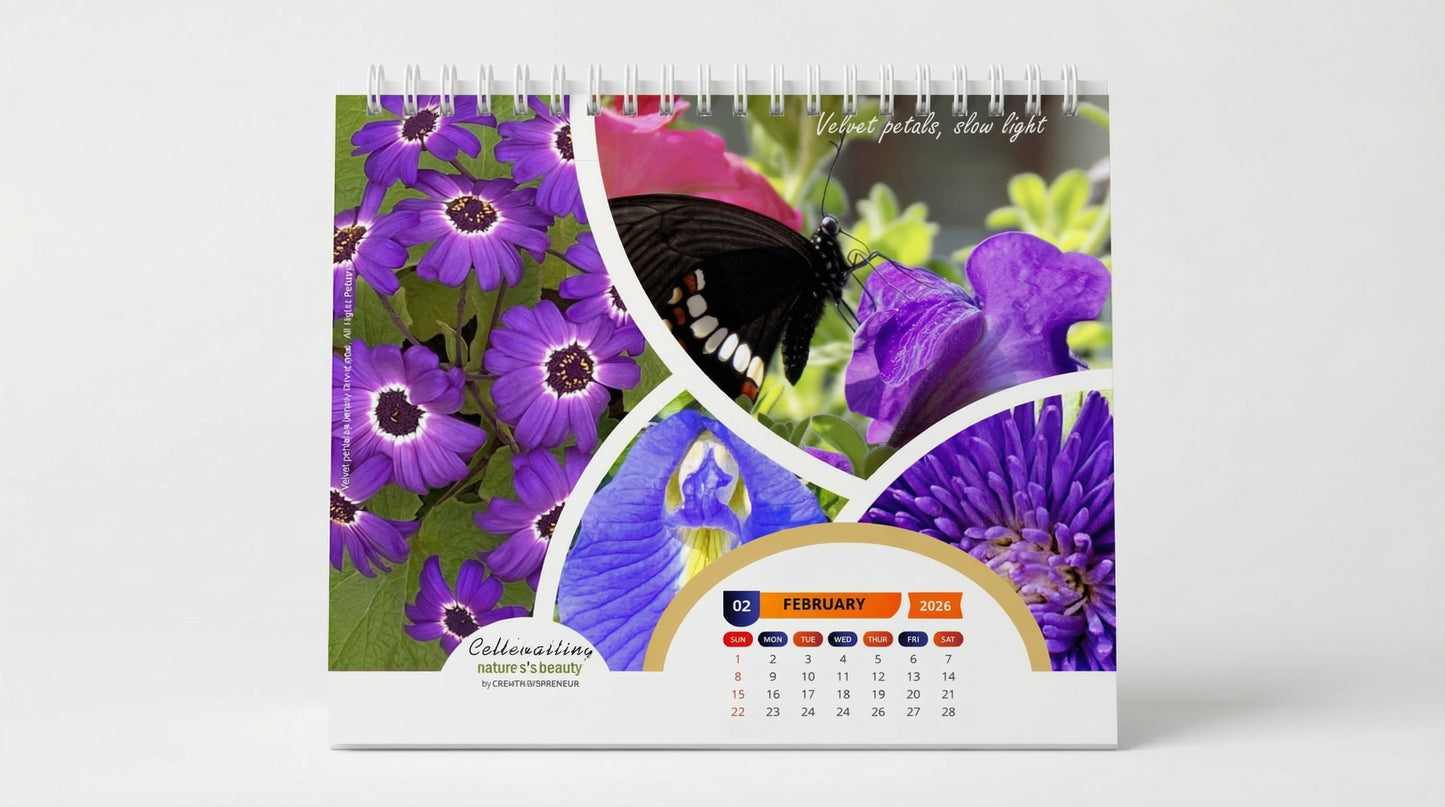 Premium Desk Calendar 2026–2027 | Dual Year Table Calendar for Office & Home | Multicolour